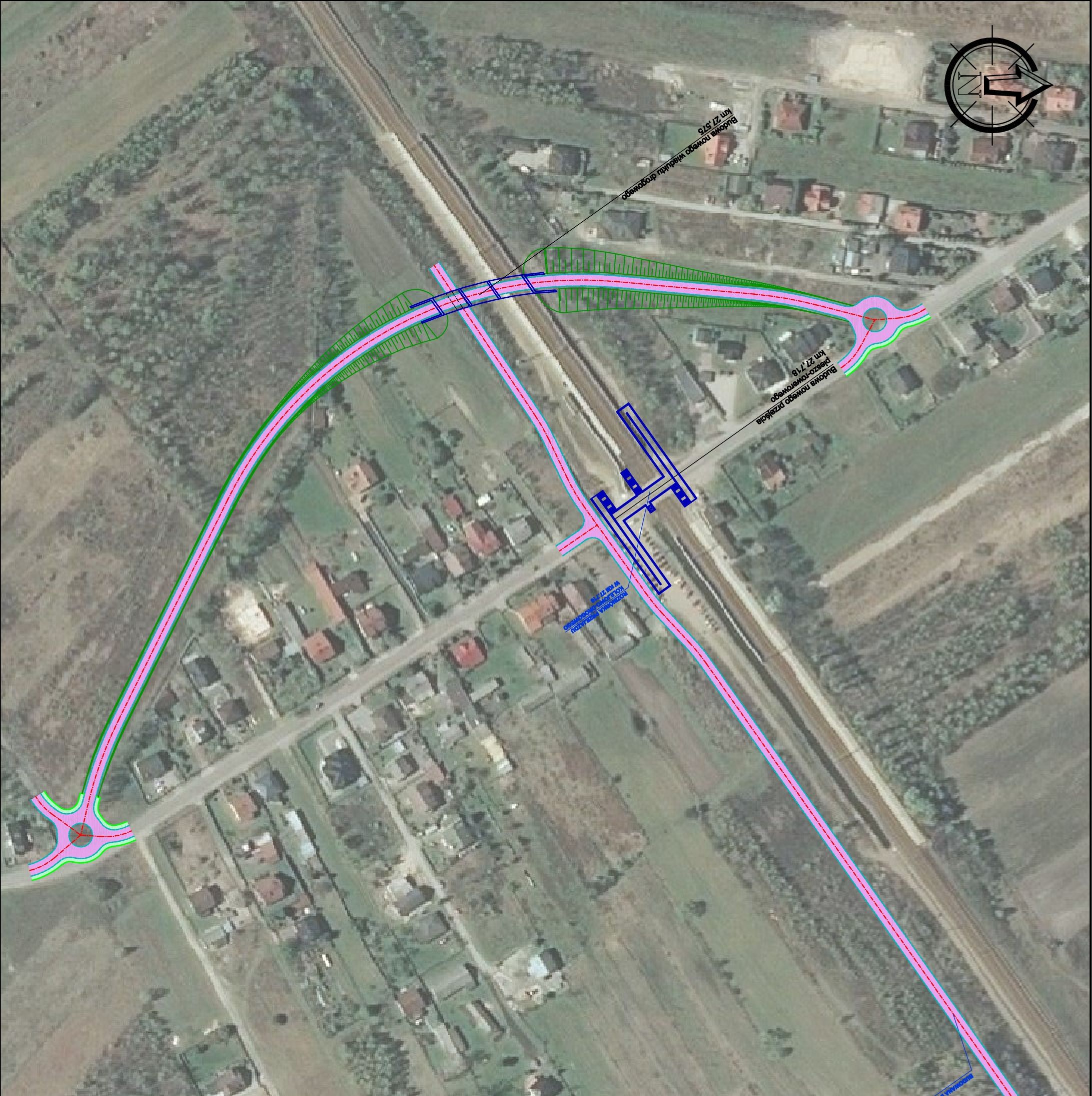 Projekt wiaduktu kolejowego w Dobczynie